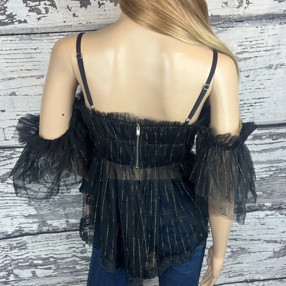 Mesh and Ready Cold Shoulder Top - Size M/L - Picture 4 of 9